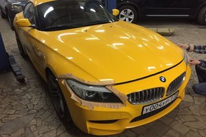 Полировка и бронирование фар BMW Z4