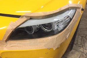 Полировка и бронирование фар BMW Z4