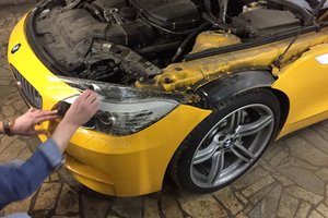 Полировка и бронирование фар BMW Z4